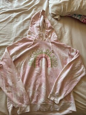 Kids Pink Tie-Dye Hoodie – Be Cool Be Kind Graphic